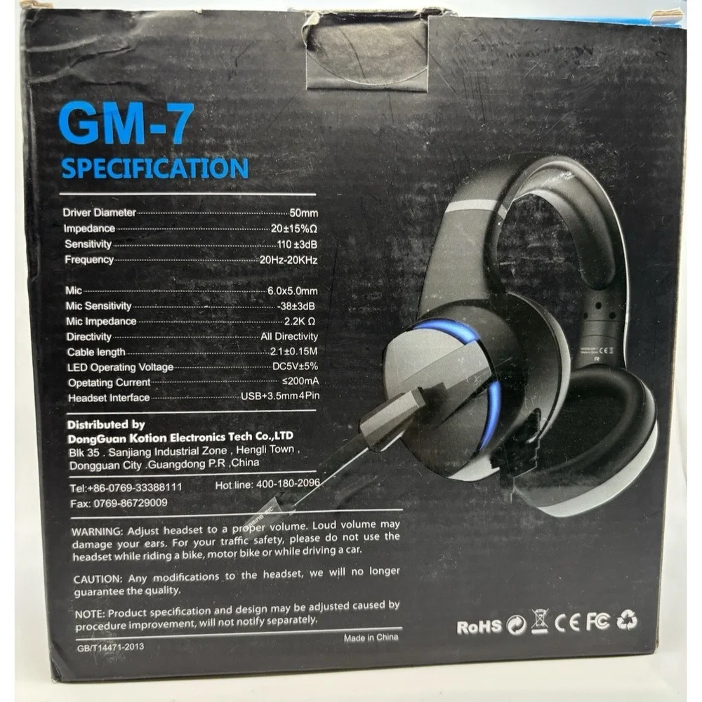 Beexcellent‎ Gm-7 Pro Gaming Headset Headphones